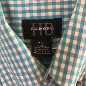 2XL Harbor Plaid button down Short Sleeve Shirt